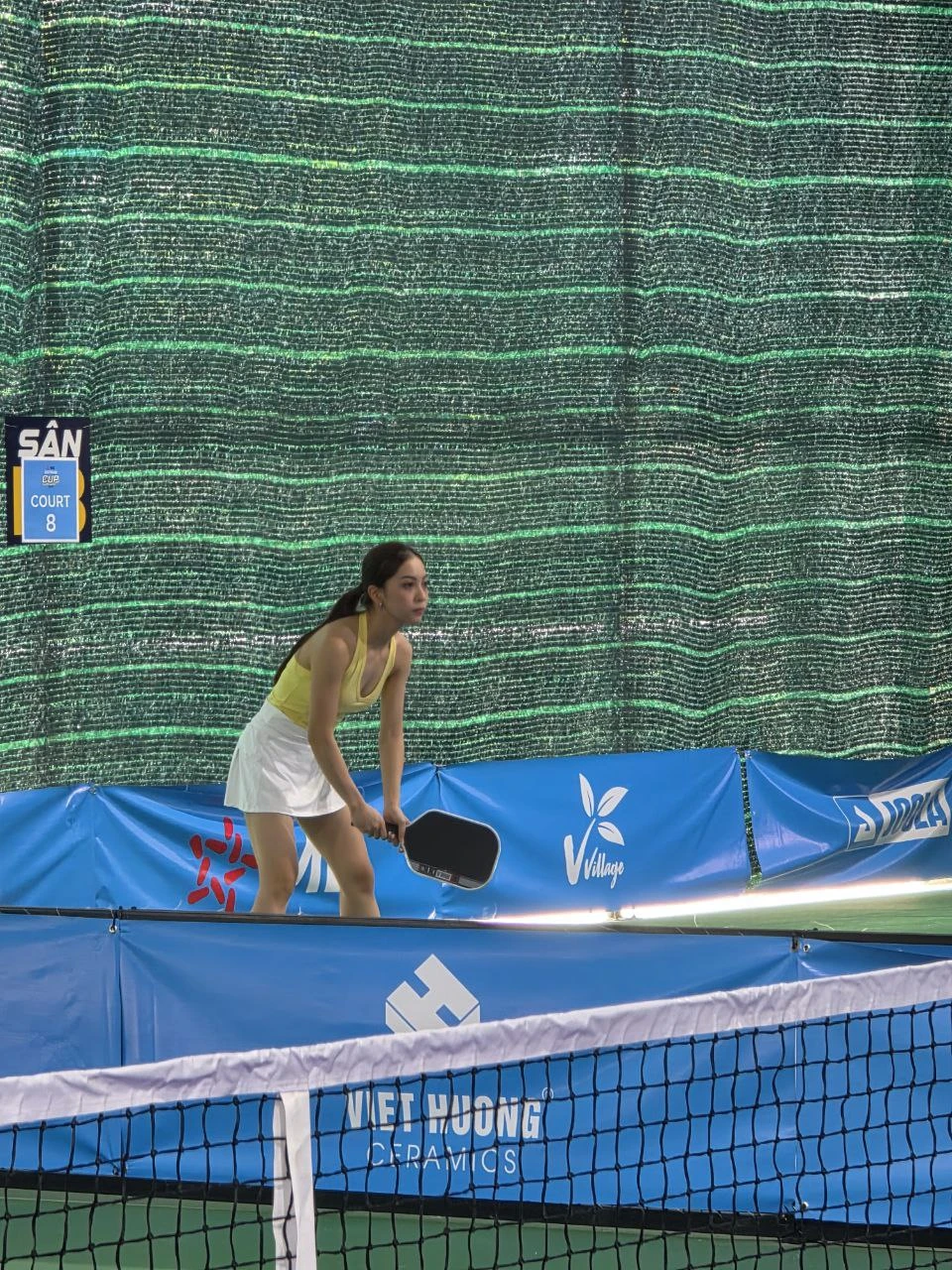 Cam thường bắt trọn visual sáng bừng không góc chết của hotgirl Nhật Lê trên sân pickleball PPA Tour Asia Vietnam Cup