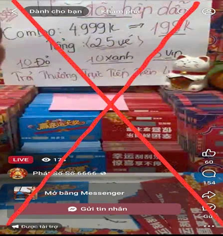 Cảnh giác lừa đảo “xổ số cào online” trúng thưởng lớn