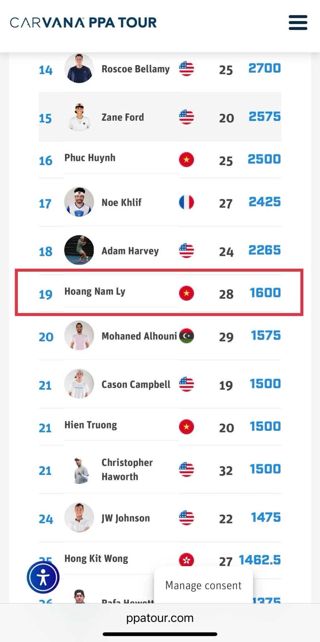Lý Hoàng Nam quá đỉnh! Chơi pickleball 1 năm đã leo lên top 20 thế giới