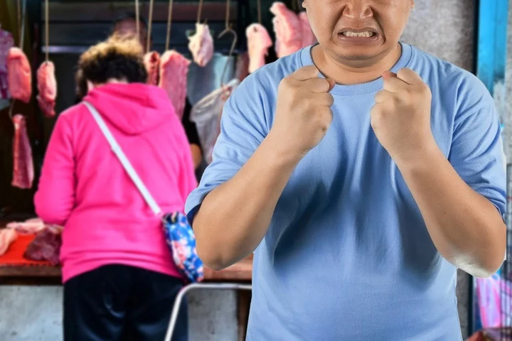 Thấy vợ được chủ cửa hàng bán thịt giảm giá, chồng nổi cơn ghen mù quáng