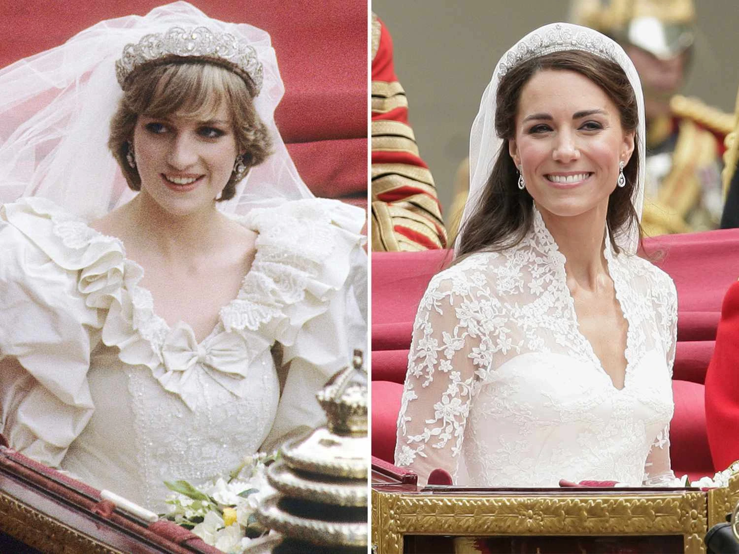Vương phi Kate và mẹ chồng Diana: Hai nàng dâu Hoàng gia, hai sắc thái trái ngược trong ngày cưới