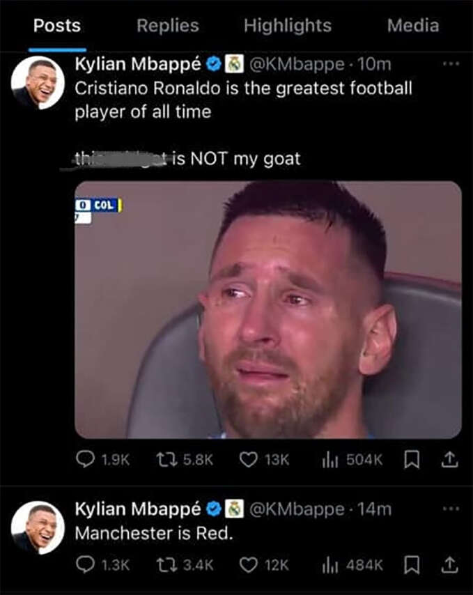 Sốc: Mbappe công khai chế giễu khi Messi khóc, khẳng định Ronaldo mới là người vĩ đại nhất thế giới, thực hư thế nào?