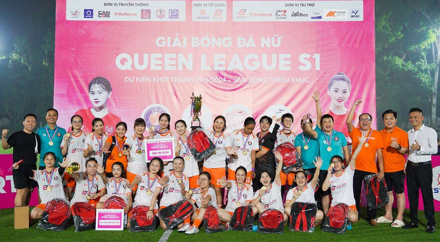 Câu chuyện về đội bóng nữ ngân hàng vô địch Queen League 2024