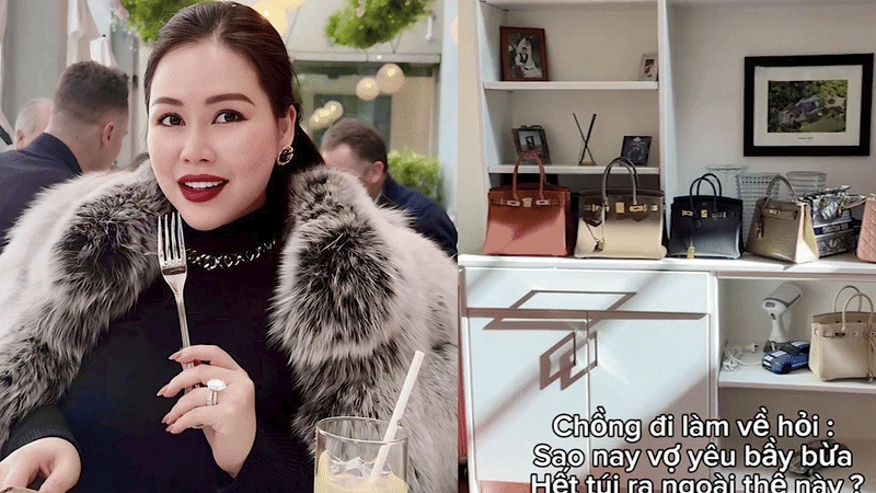 Diễn viên Trương Phương đăng clip khoe bộ sưu tập túi xách hàng hiệu đắt đỏ gây lóa mắt