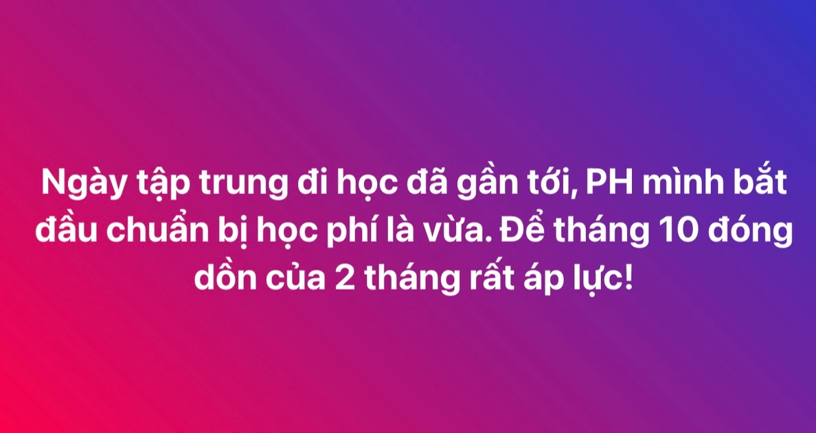 Có lòng nhắc chuyện tiền học đầu năm, bà mẹ TP.HCM bỗng dưng bị 