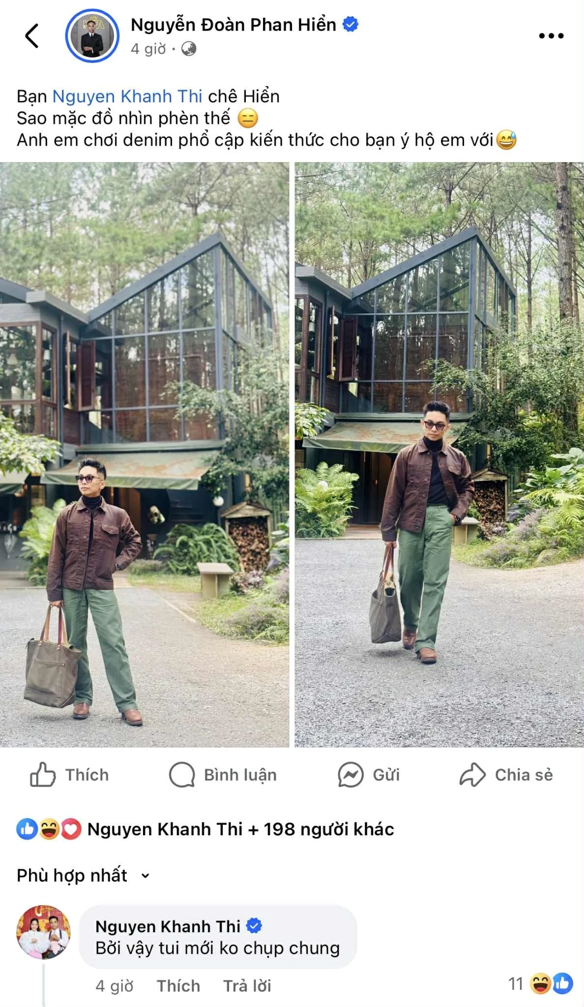 Phan Hiển diện cả cây đồ hiệu vẫn bị Khánh Thi chê 