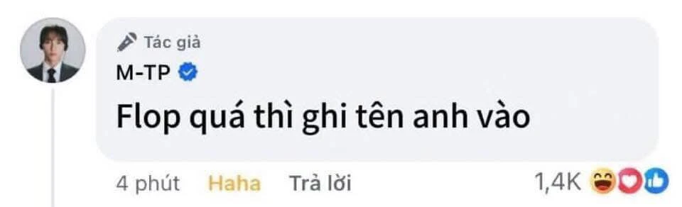 Sơn Tùng: Flop quá thì ghi tên anh vào
