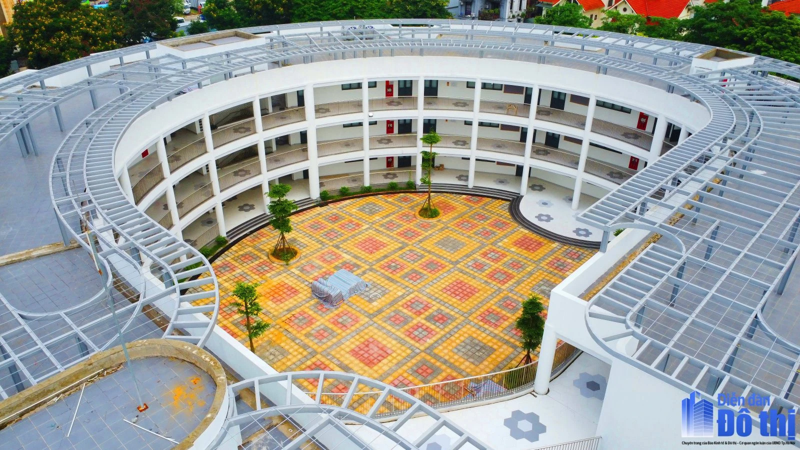 Không phải trường quốc tế nào cả, đây là trường mầm non CÔNG LẬP sắp xây xong ở Hà Nội: Đẹp quá phụ huynh ơi!