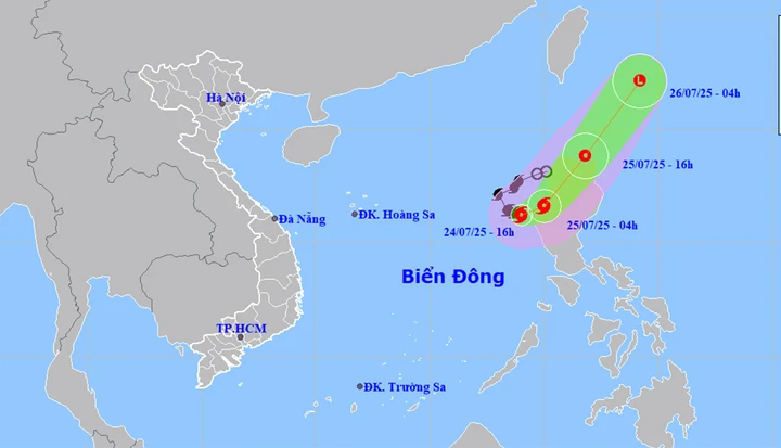 Tin bão số 4 Cỏ May mới nhất: Giật cấp 12, hướng di chuyển liên tục thay đổi