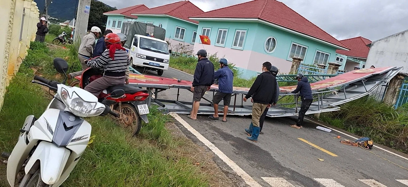 Bão số 3 khiến 2 người bị thương, thiệt hại 13,6 tỷ đồng ở Lâm Đồng