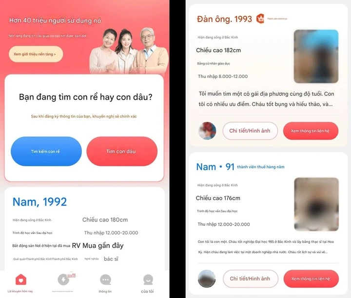 Khi app hẹn hò thành 'chiến trường' của phụ huynh Trung Quốc