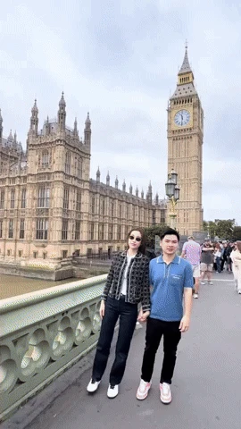 Đỗ Mỹ Linh tung video nắm tay Chủ tịch Hà Nội FC đi khắp trời Âu, còn ai nói nàng hậu bị chồng lạnh nhạt?