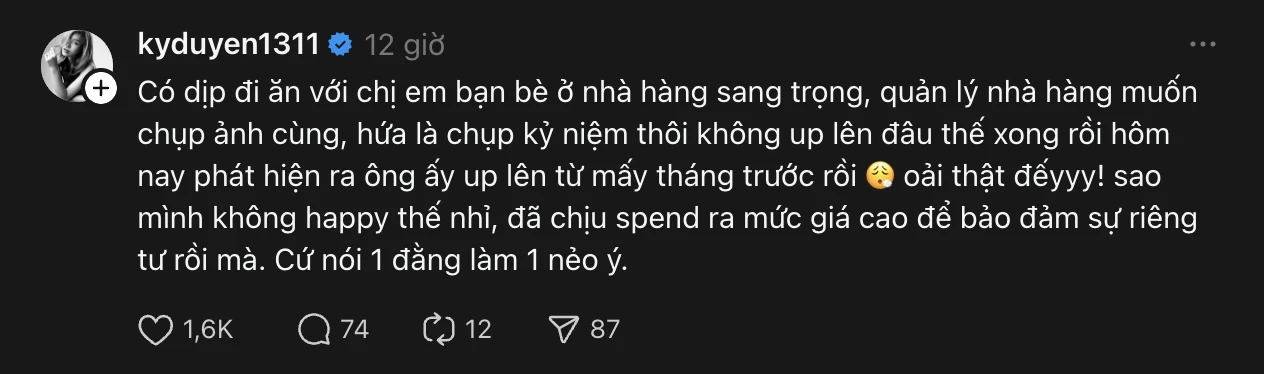 Hoa hậu Kỳ Duyên và Thiên Ân bị phát tán ảnh riêng tư, nàng hậu bức xúc lên tiếng