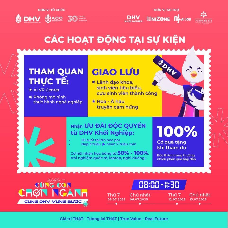 2k7 sau kỳ thi THPT: Đừng để “chọn sai ngành” - Workshop DHV là điểm chạm quyết định