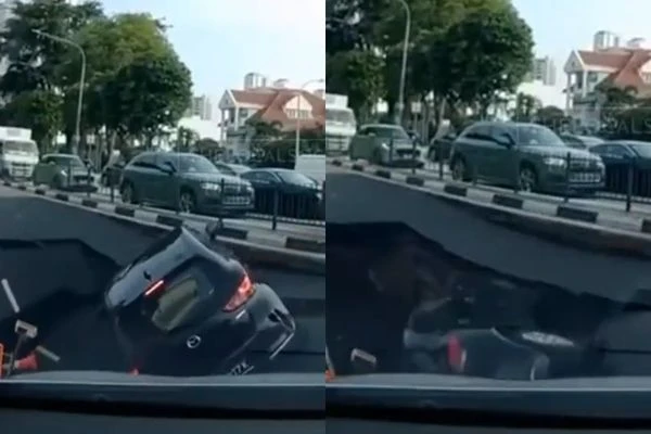 Mặt đường đột ngột 