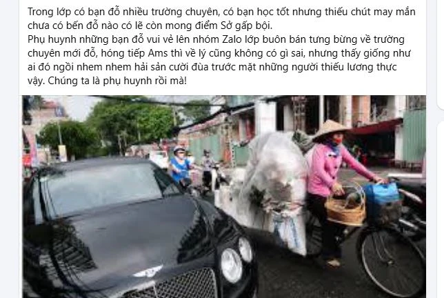 Lại thêm 1 chia sẻ từ phụ huynh gây tranh cãi: Niềm vui chính đáng hay vô tình 