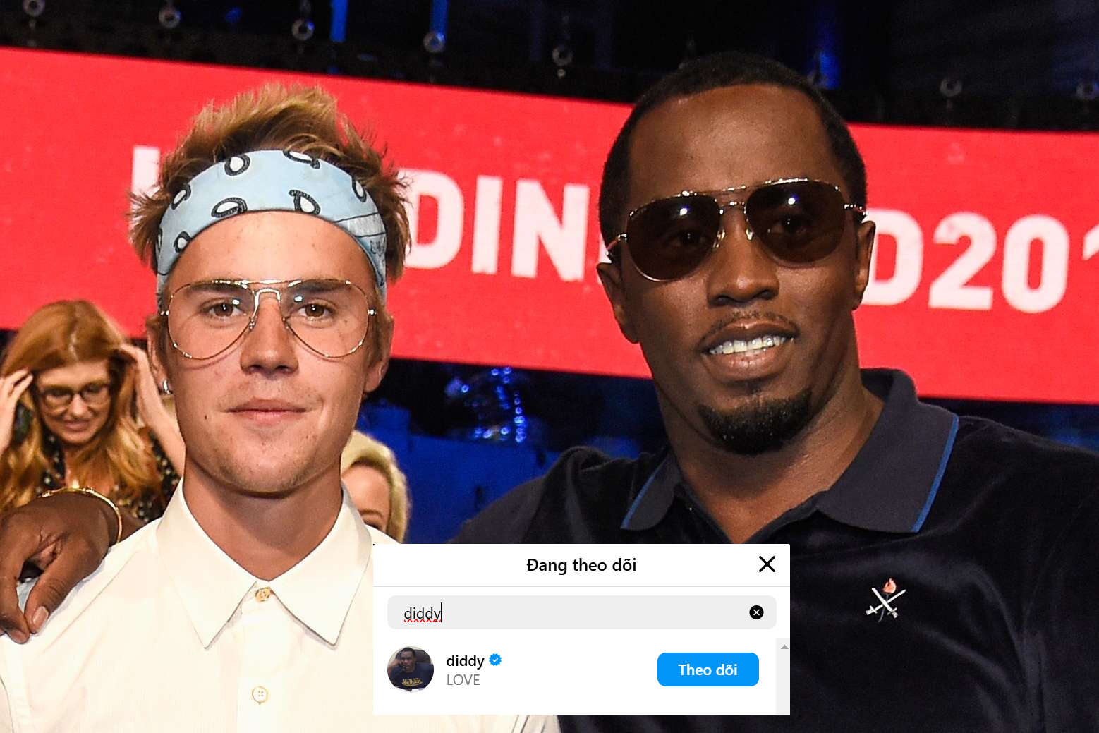 Hành động gây tranh cãi của Justin Bieber với ông trùm bê bối tình dục Diddy