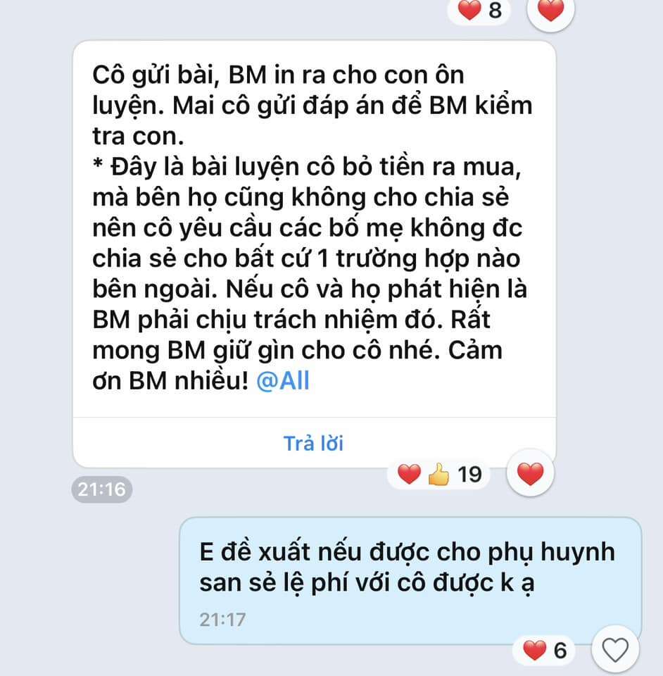 Đăng ảnh tin nhắn của GVCN, một phụ huynh khiến cộng đồng mạng ghen tị: Thật may mắn khi gặp được giáo viên có tâm!