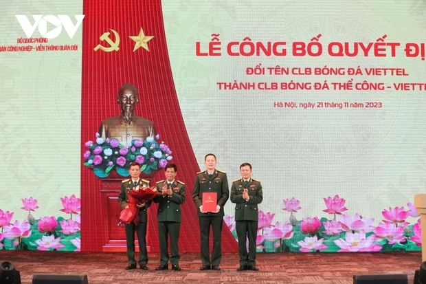 Viettel FC chính thức đổi tên thành Thể Công - Viettel