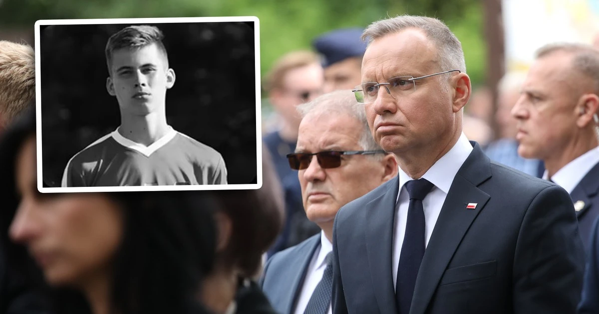 Pogrzeb zabitego żołnierza. Został pośmiertnie odznaczony przez prezydenta