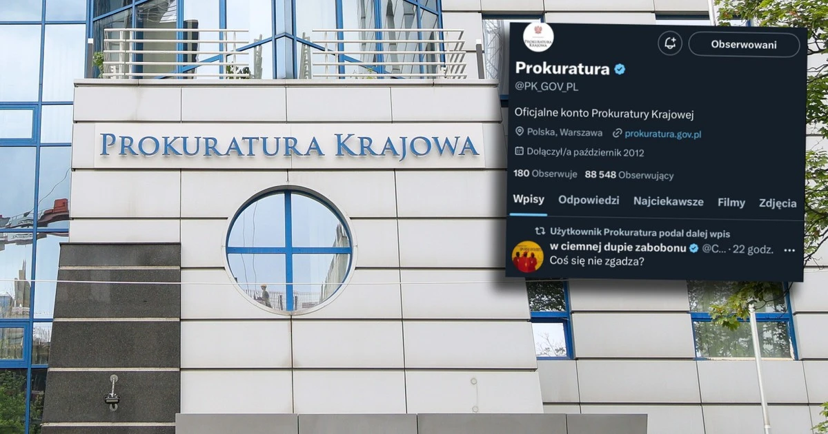 Wpadka prokuratury w mediach społecznościowych. 