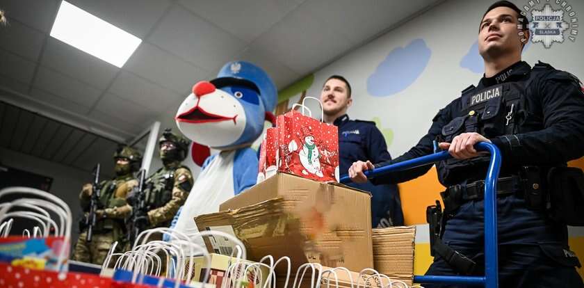 Radość i prezenty dla małych pacjentów. Policjanci zorganizowali mikołajki w szpitalu