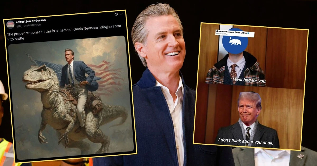 Pokonał Donalda Trumpa w jego własnej grze, wyśmiewając go i denerwując MAGA. Największy troll w internecie to teraz Gavin Newsom