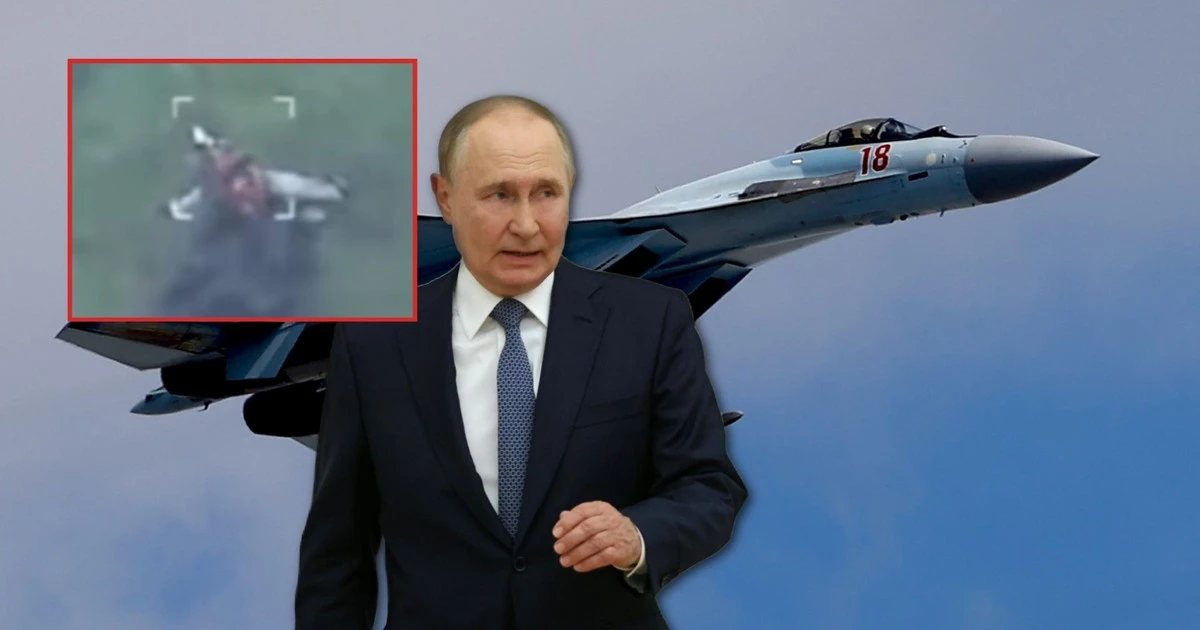 Spektakularna walka w powietrzu zakończyła się klęską Putina. Najlepszy samolot Moskwy z hukiem spadł z nieba. Pierwsza taka sytuacja