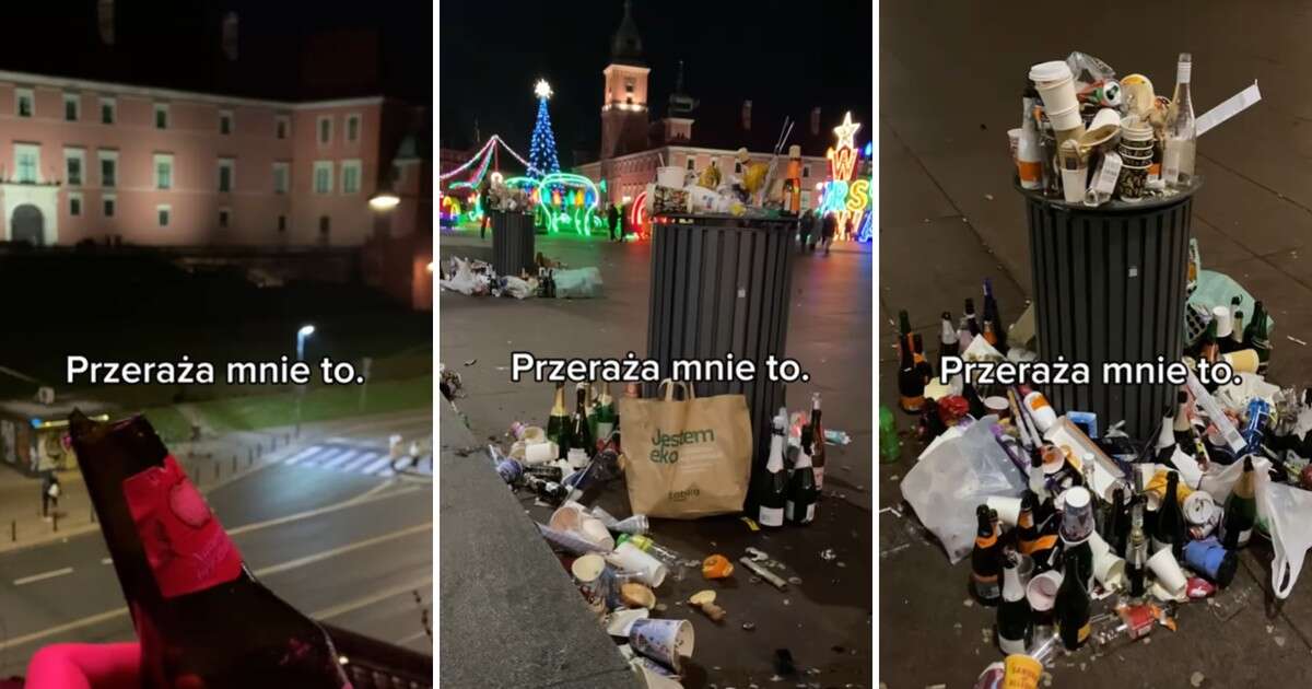 Pokazała warszawską Starówkę po sylwestrze. 