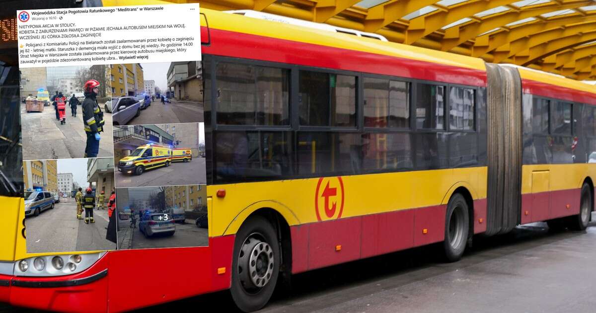 Zwrócił uwagę na ubranie pasażerki autobusu. Od razu zadzwonił po służby