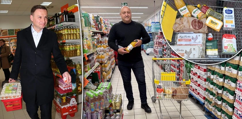 Koszyk z zakupami Andrzej Dudy. Nie do wiary, jak podrożał przez 10 lat
