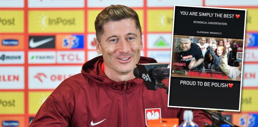 Robert Lewandowski napisał to późnym wieczorem. Tak podsumował zbiórkę Łatwoganga