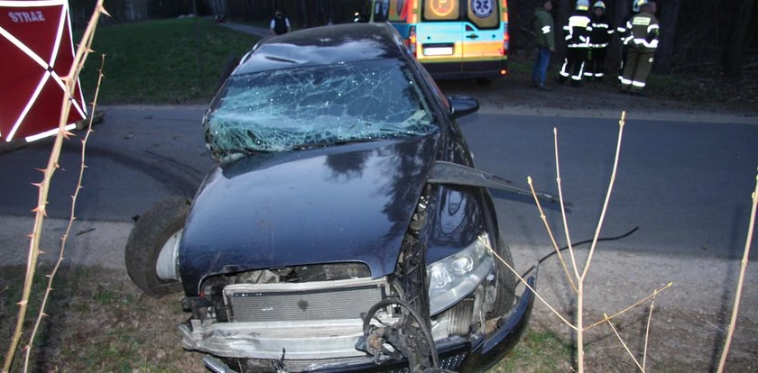 Pijany usiadł za kierownicą. Pędził ponad 180 km/h. W wypadku zginął pasażer