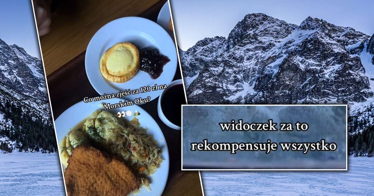 Zjedli obiad nad Morskim Okiem. 