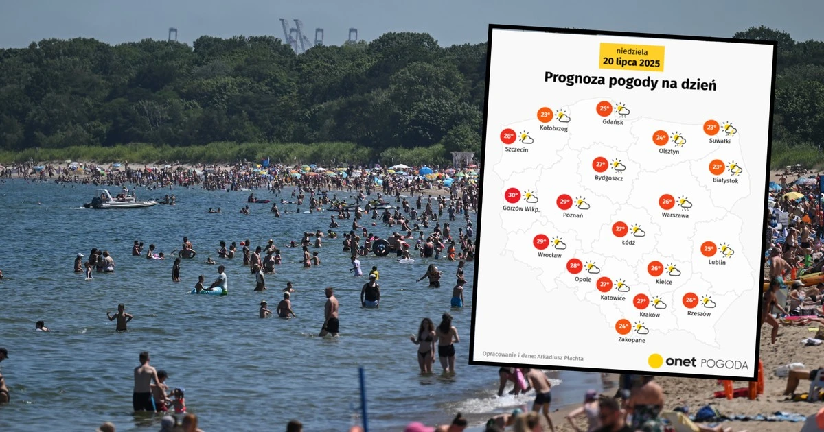Lato wkroczy dziś do Polski. Nawet 30 st. C