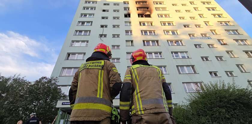 Tragedia w wieżowcu na Ursynowie. Ogień szalał na siódmym piętrze