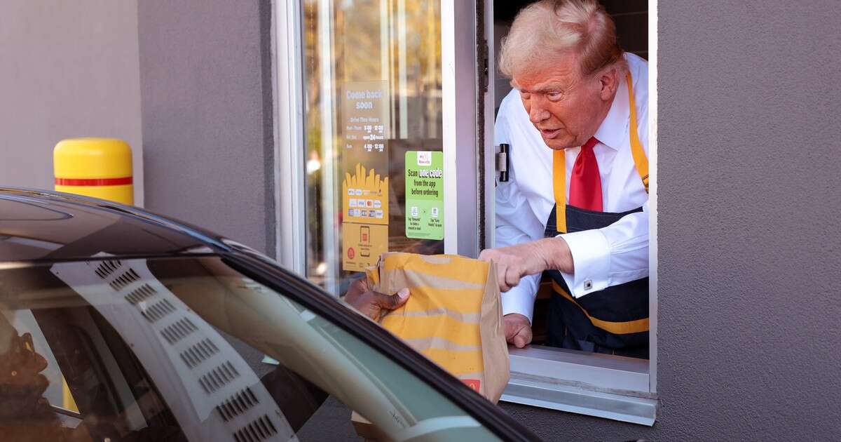 Donald Trump wybrał się do McDonalda. Nie na lunch, a do pracy