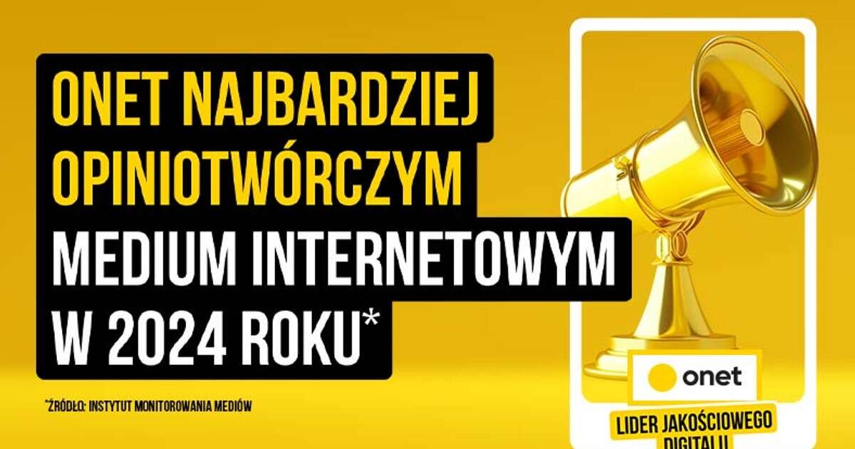 Onet najbardziej opiniotwórczym medium internetowym w Polsce w 2024 roku