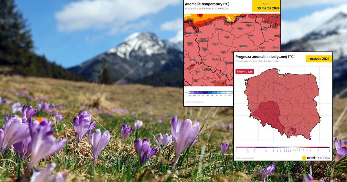 Rośnie szansa na rekordowy marzec [MAPY]