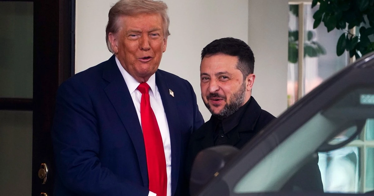 Wołodymyr Zełenski przywiózł list do Melanii Trump. Przekazał go prezydentowi USA. 