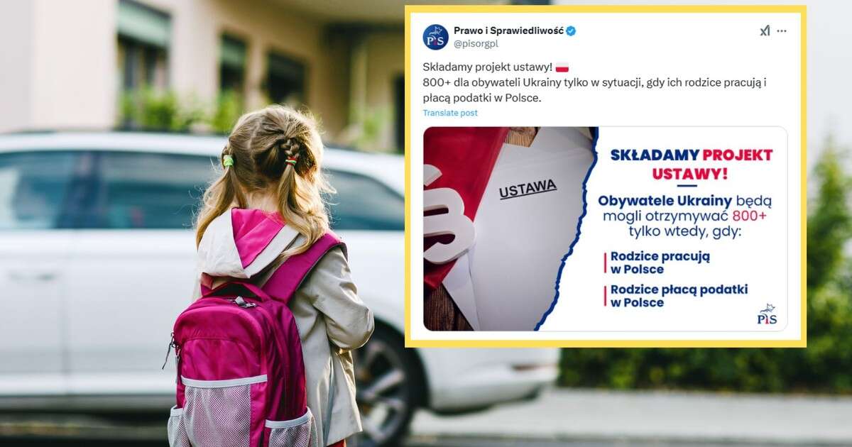 Posłowie PiS chcą zmian w wypłatach 800 plus dla dzieci z Ukrainy. Uderzają też w Rafała Trzaskowskiego