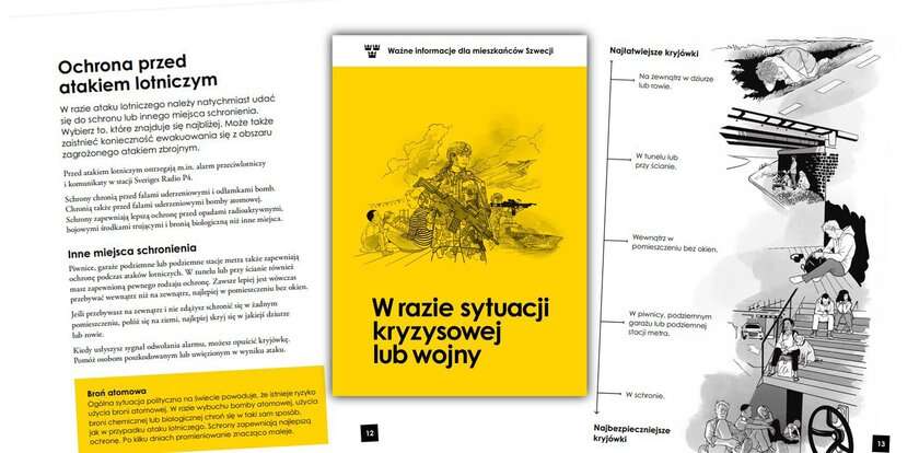 Ściągnij na dysk podręcznik na wypadek wojny. To jego szwedzka wersja po polsku