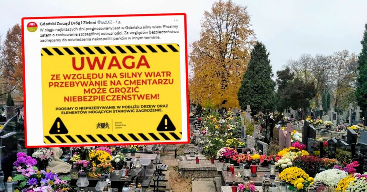 Apelują do odwiedzających cmentarze na północy Polski. 