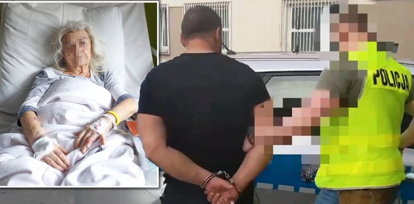 Zatrzymali drania, który napadł na staruszkę na Targówku w stolicy. To recydywista