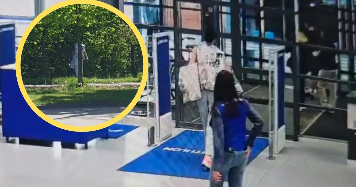 Wyniosła ze sklepu części rowerowe. Uciekając przed policją, udawała drzewo