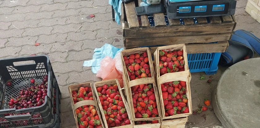 Poszukiwany sprzedawca truskawek. Niebywałe warunki na straganie