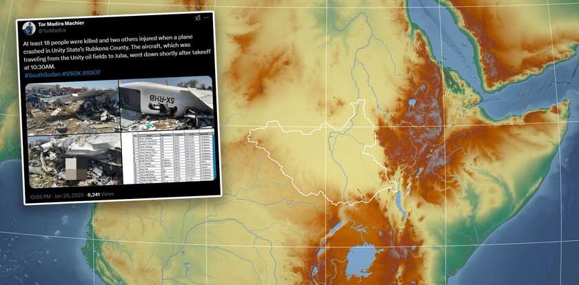 Katastrofa lotnicza w Afryce. Maszyna runęła tuż po starcie