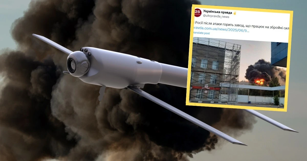 Po ataku dronów płonie fabryka w Rosji. To ważny dostawca dla sił zbrojnych Putina