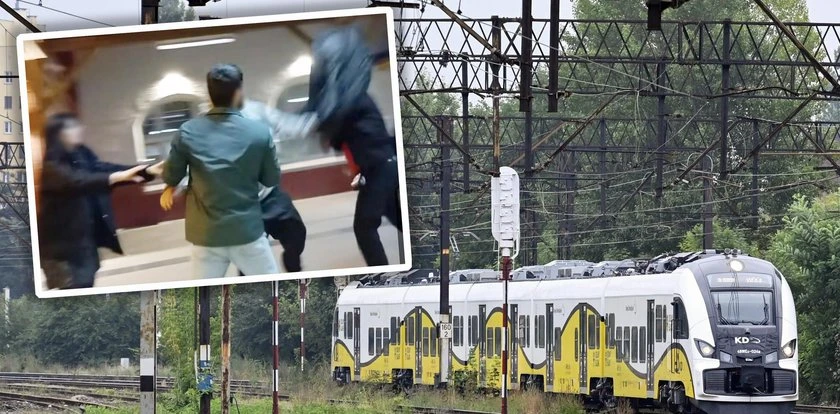 Przerażające sceny w pociągu. Pasażer wpadł w szał. Nagranie niesie się po sieci
