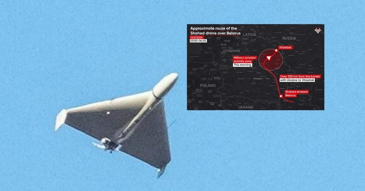 Dron armii Putina wleciał nad Białoruś. Wojsko Łukaszenki poderwało samoloty